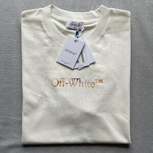 OFF-WHITE MEN'S BASIC COTTON T-SHIRT LARGE